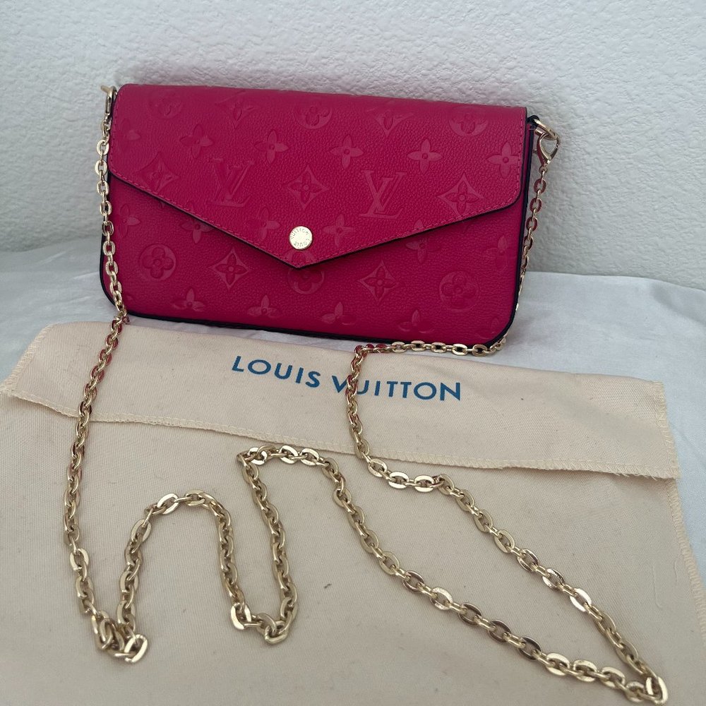Louis Vuitton Félicie Pochette Crossbody Bag, Brand New